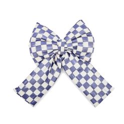 Mackenzie-chilllds Violet Check Large Bow