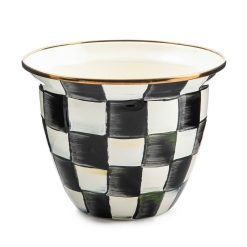 Alternative view of MACKENZIE-CHILDS Mackenzie-chilllds Enamel Check Large Flower Pot