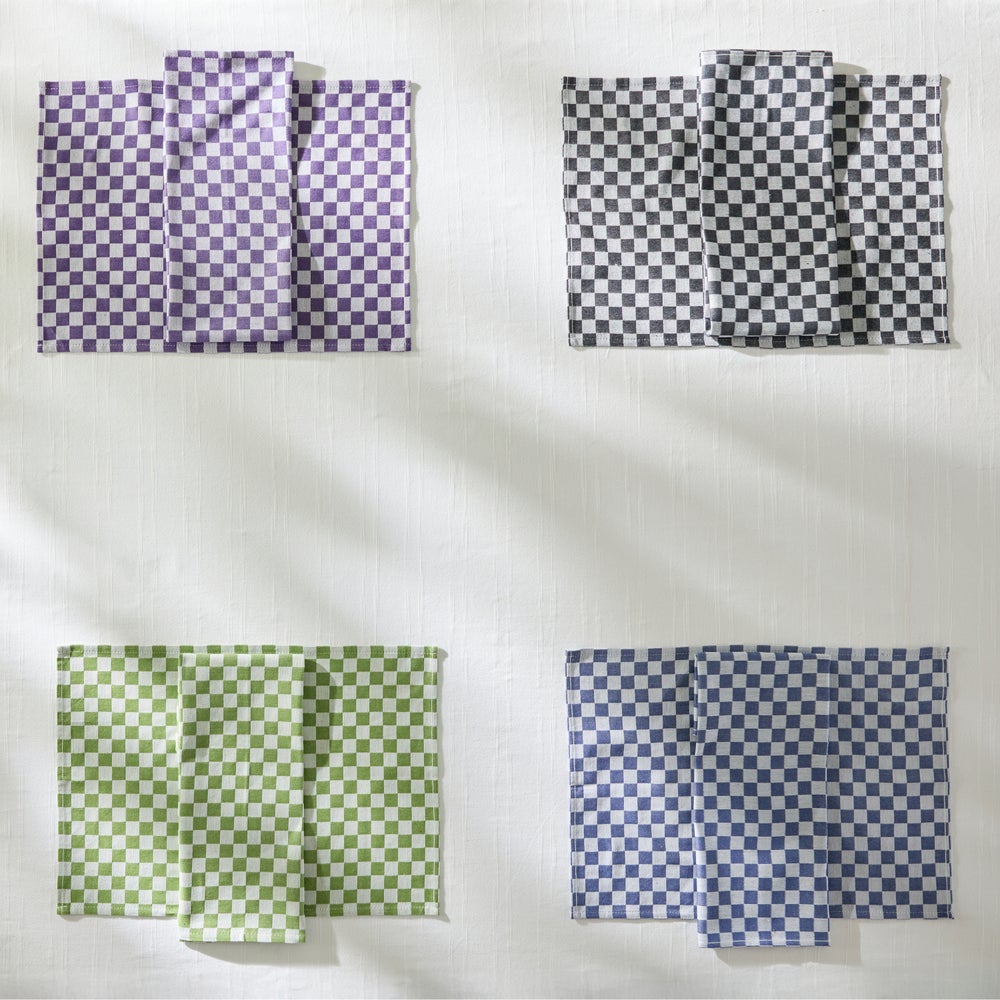 Check Woven Napkins, Set of 4 - Image 3