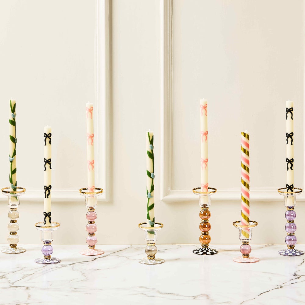 Check Glass Candlestick