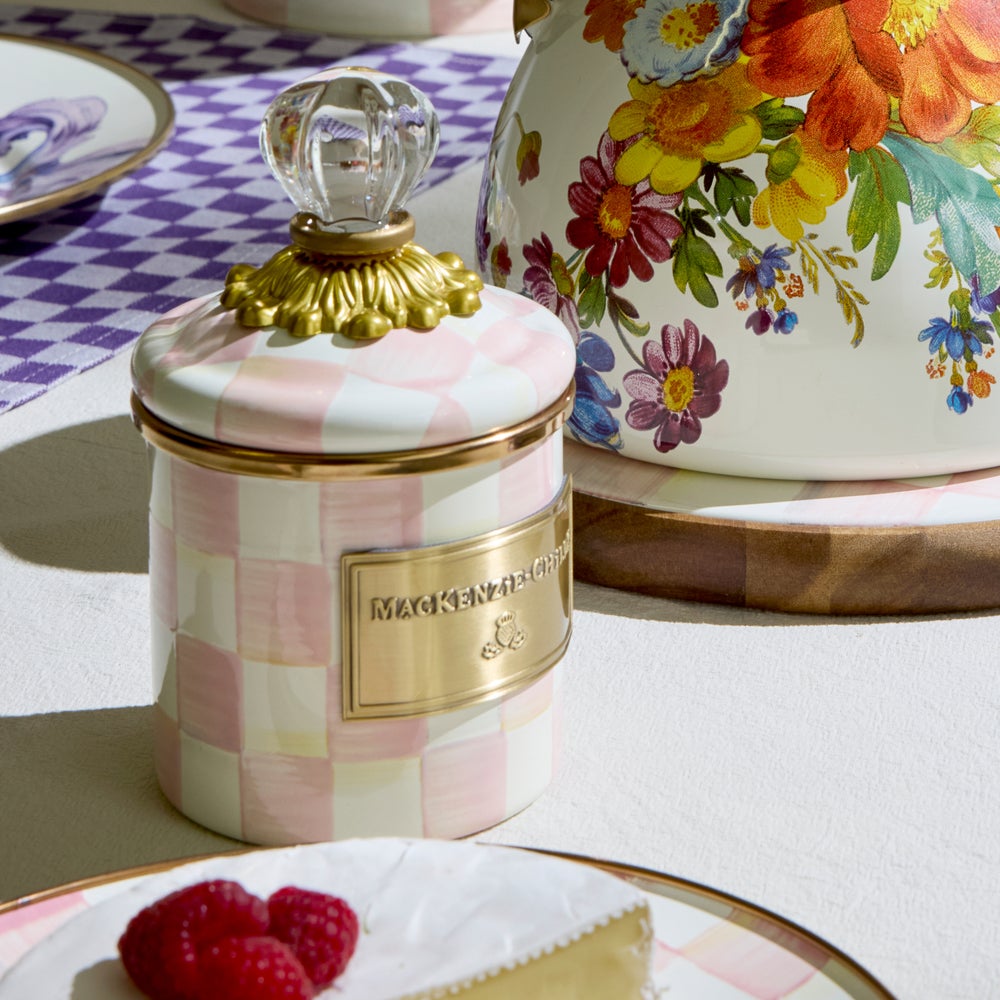 MACKENZIE-CHILDS Mackenzie-chilllds Rosy Check Enamel Canisters - Image 13