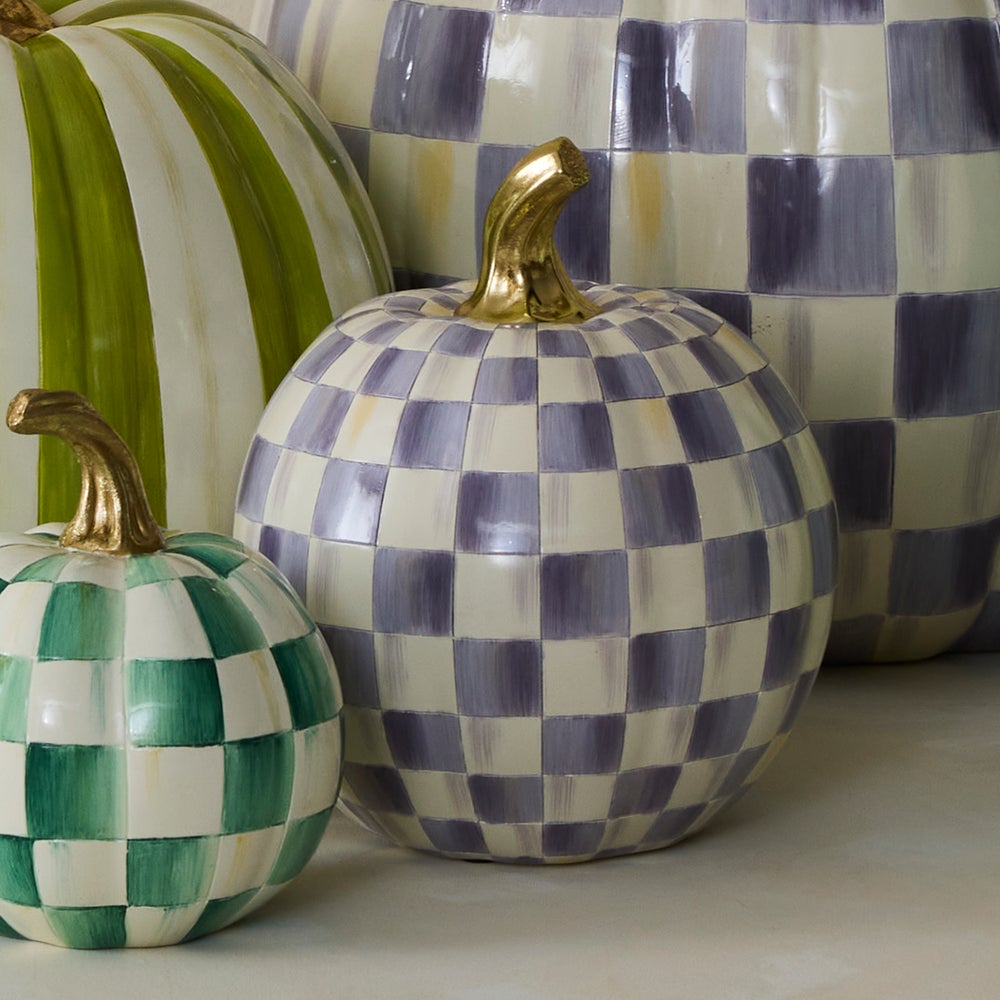Mackenzie-chilllds Violet Check Small Pumpkin - Image 2