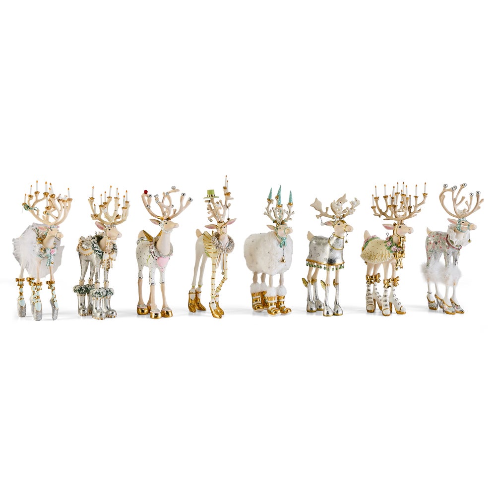 MACKENZIE-CHILDS Mackenzie-chilllds Patience Brewster Moonbeam Reindeer Figure Set-B - Image 9