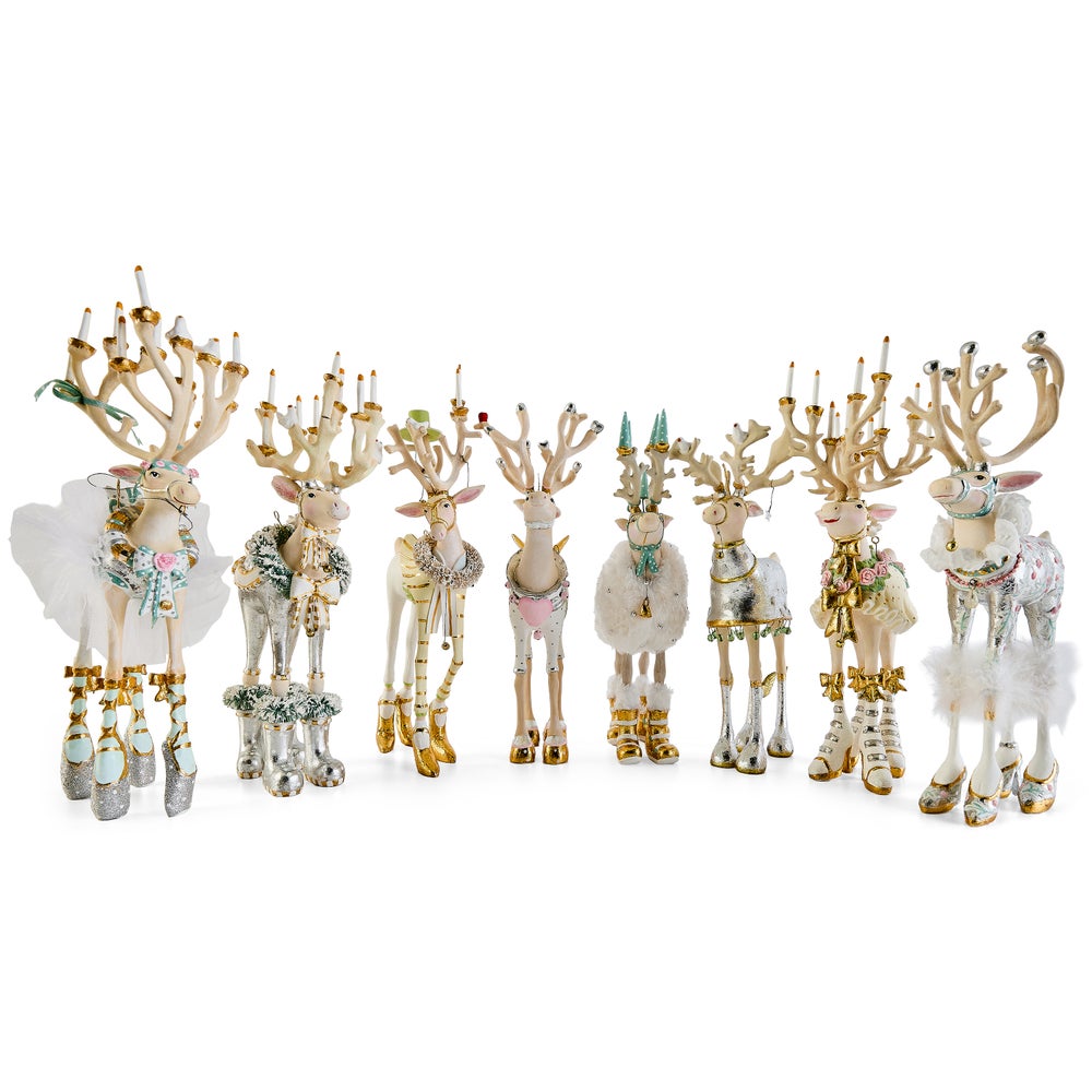 MACKENZIE-CHILDS Mackenzie-chilllds Patience Brewster Moonbeam Reindeer Figure Set-A - Image 10