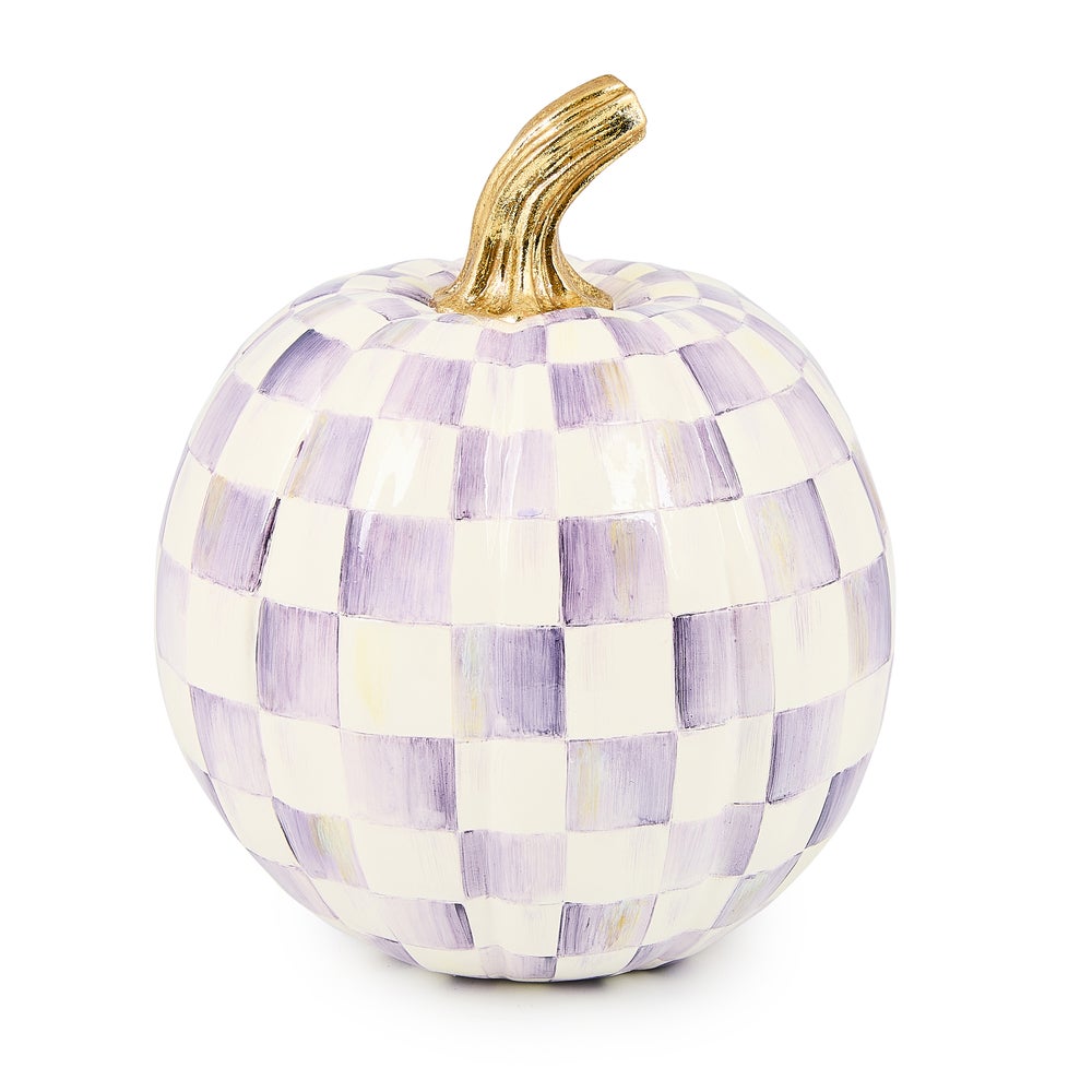 Mackenzie-chilllds Violet Check Small Pumpkin