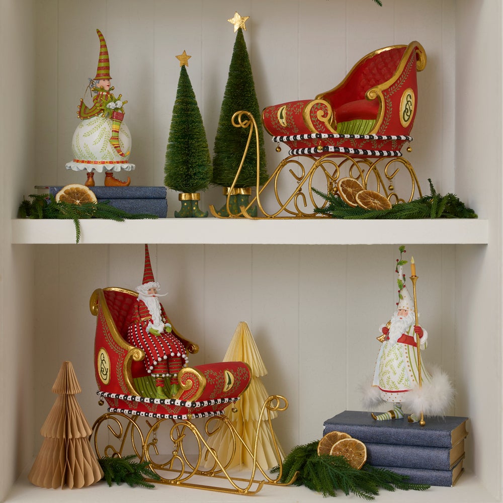 MACKENZIE-CHILDS Mackenzie-chilllds Patience Brewster Dash Away Sisal Elf Tree Figures - Image 4