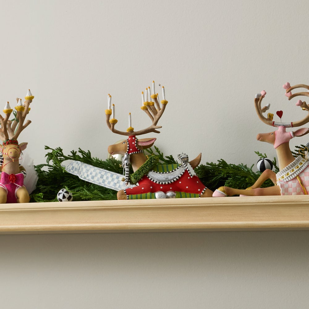 MACKENZIE-CHILDS Mackenzie-chilllds Patience Brewster Dash Away Sitting Reindeer - Image 7