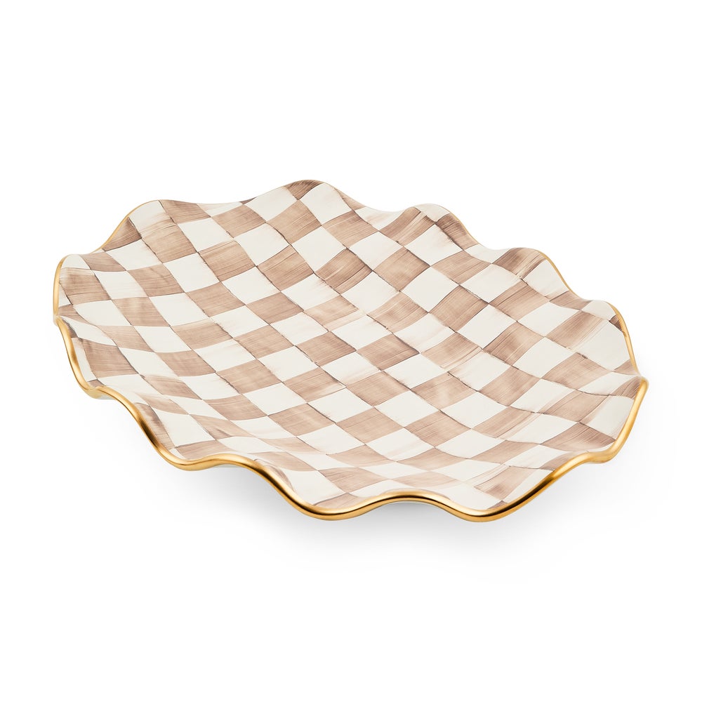 Check Ceramic Serving Platter - Image 5
