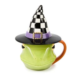 MACKENZIE-CHILDS Mackenzie-chilllds Halloween Fergal Ceramic Lidded Mug