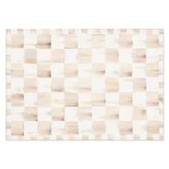 MACKENZIE-CHILDS Mackenzie-chilllds Mocha Checkered Washable Rug