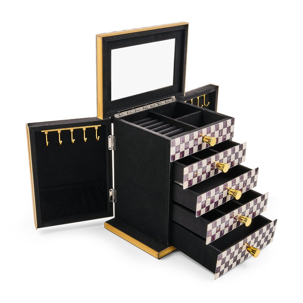 Courtly Check Jewelry Armoire - Image 4