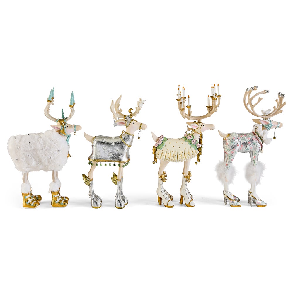 MACKENZIE-CHILDS Mackenzie-chilllds Patience Brewster Moonbeam Reindeer Figure Set-B - Image 6