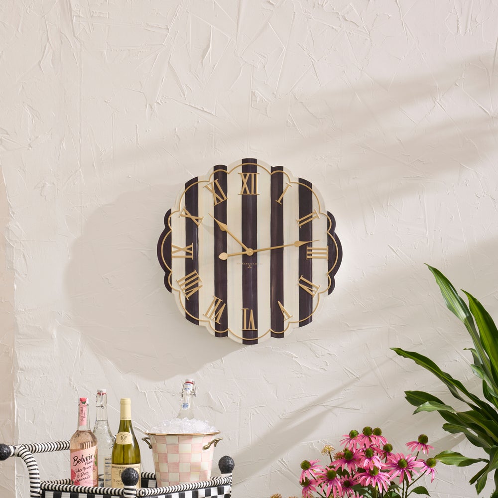 Courtly Stripe Wall Clock - Image 2