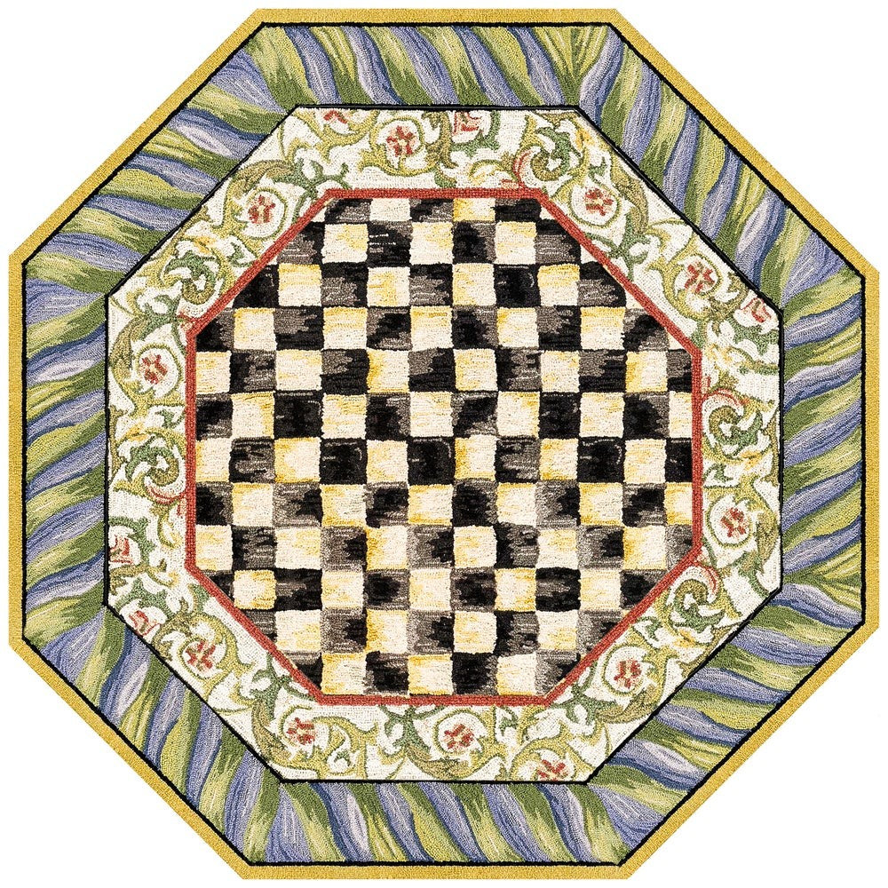 Courtly Check Purple & Green Washable Rug - Image 8