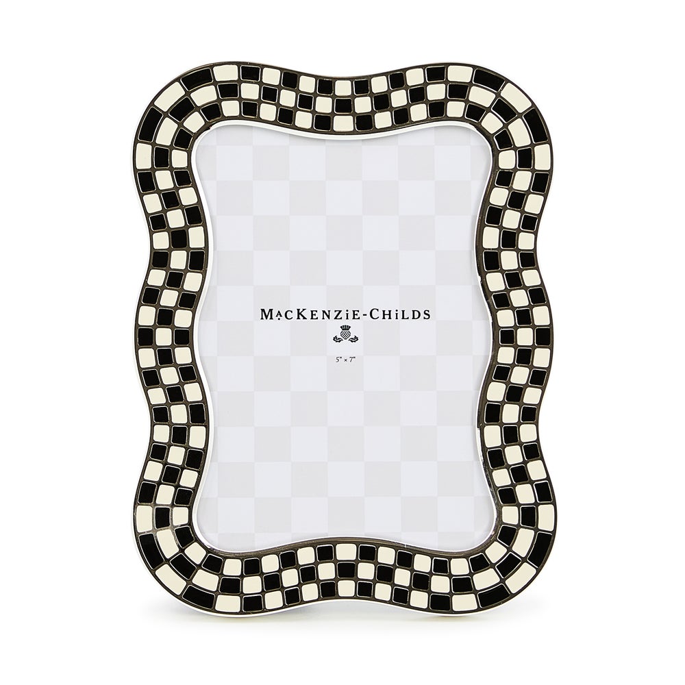 Mackenzie-chilllds Wavy Check Silver Plated Frame - Image 2