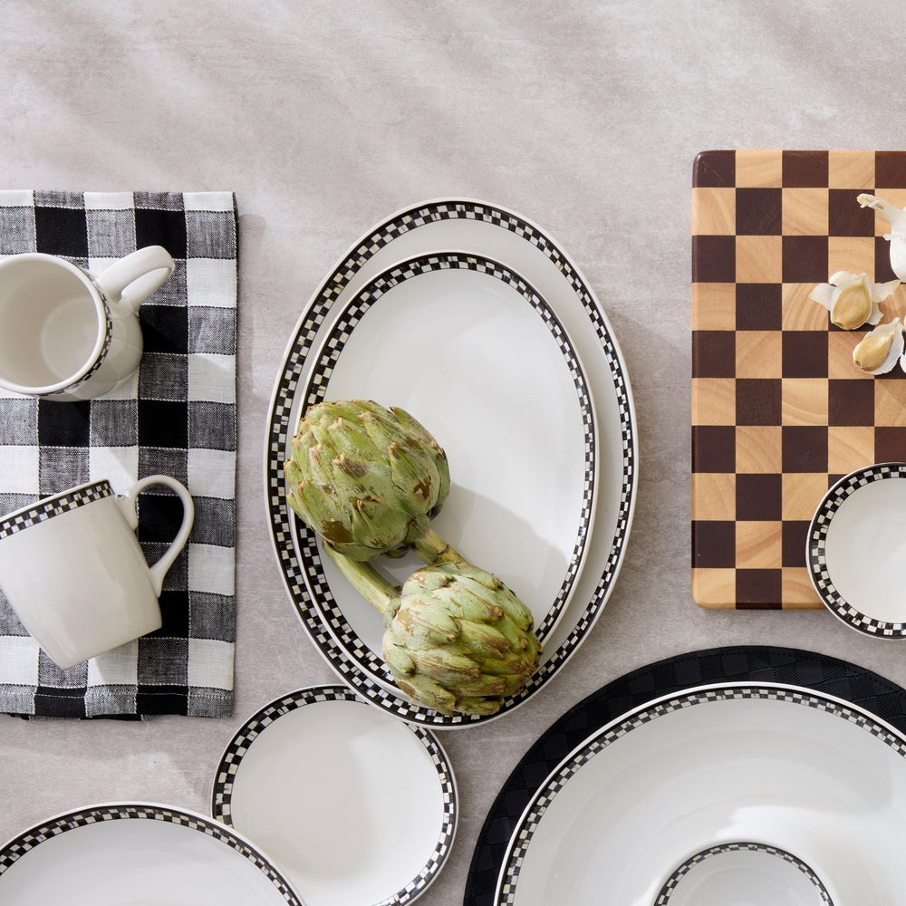 Courtly Check Everyday Oval Platters, Set of 2 - Image 2