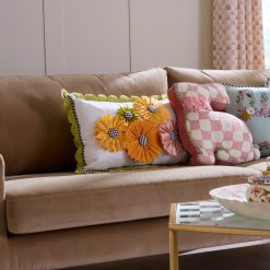 Alternative view of Mackenzie-chilllds Spring Bouquet Scalloped Lumbar Pillow