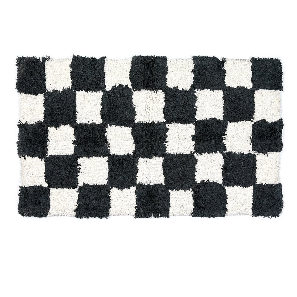Checkerboard Bath Rug