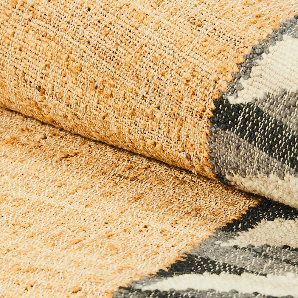 MACKENZIE-CHILDS Mackenzie-chilllds Jute Scalloped Black & White Rug - Image 5