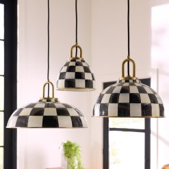 Alternative view of Courtly Check 8?? Dome Pendant Lamp