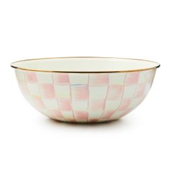 Alternative view of MACKENZIE-CHILDS Mackenzie-chilllds Rosy Check Enamel Everyday Bowl