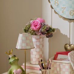 Alternative view of MACKENZIE-CHILDS Mackenzie-chilllds Pink Ranunculus & Rose Bouquet