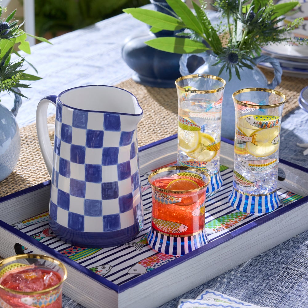 MACKENZIE-CHILDS Mackenzie-chilllds Go Fish Glassware - Image 5