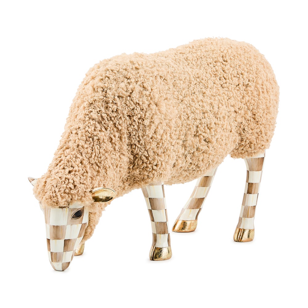MACKENZIE-CHILDS Mackenzie-chilllds Mocha Check Sheep