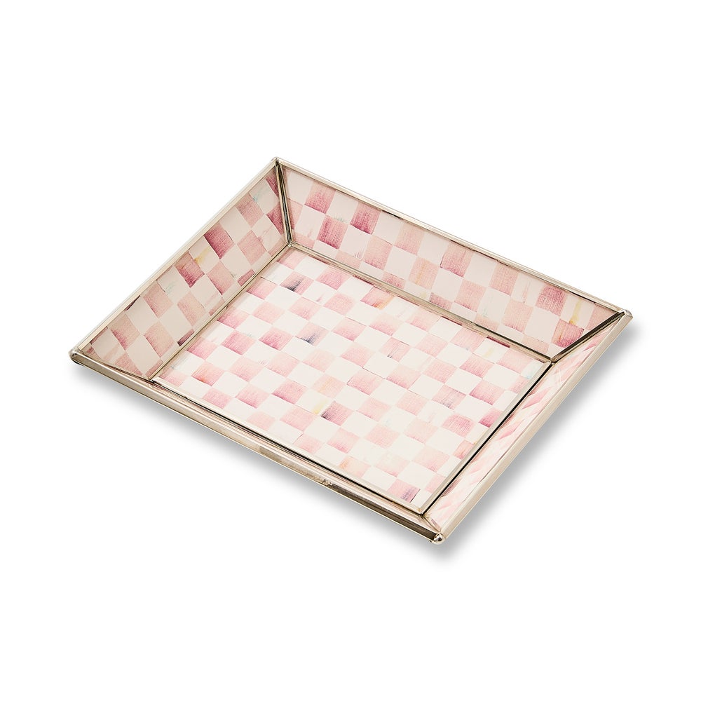 MACKENZIE-CHILDS Mackenzie-chilllds Rosy Check Glass Bath Collection - Image 3