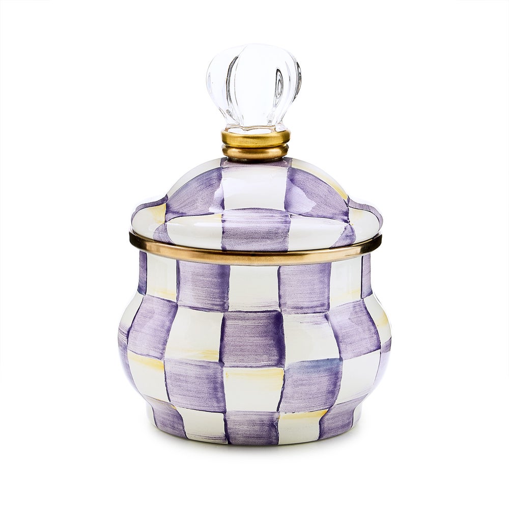 MACKENZIE-CHILDS Mackenzie-chilllds Enamel Lidded Sugar Bowl - Image 6
