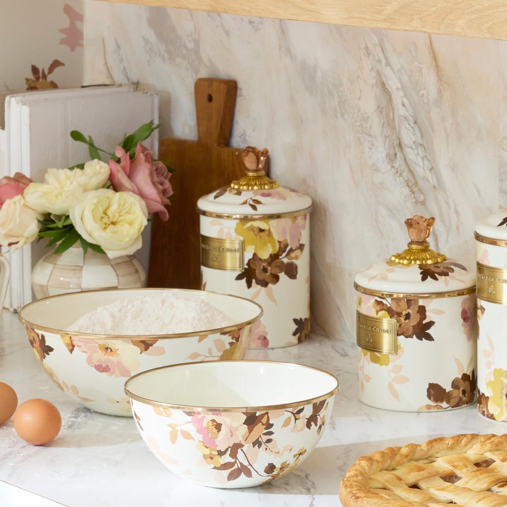 Mackenzie-chilllds Wild Rose White Canisters - Image 5
