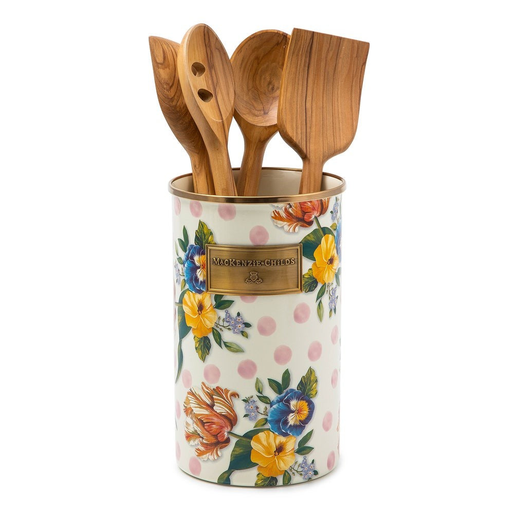 MACKENZIE-CHILDS Mackenzie-chilllds Floral Enamelware Utensil Holder - Image 12