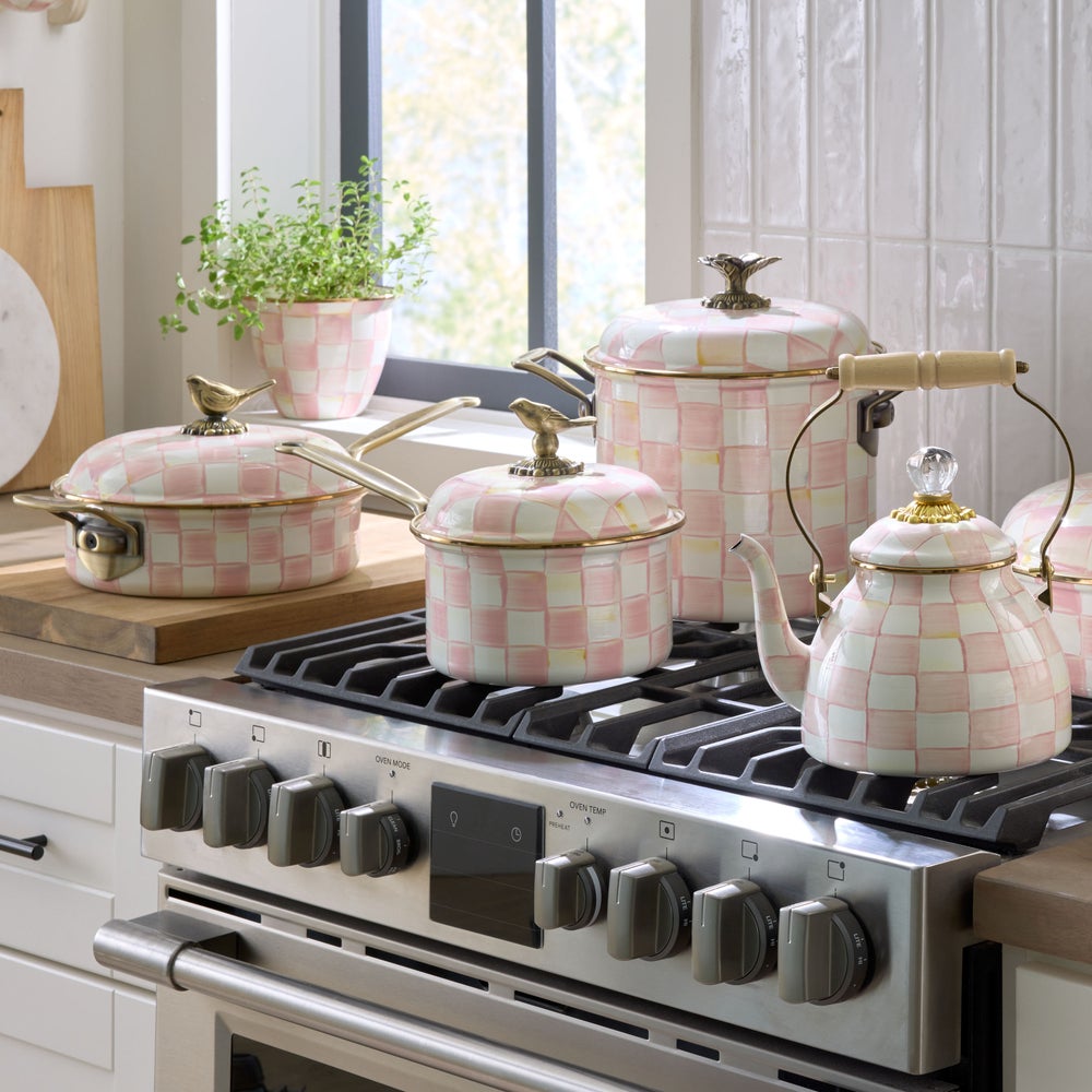 MACKENZIE-CHILDS Mackenzie-chilllds Rosy Check Cookware - Image 5