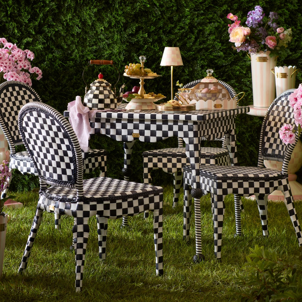 MACKENZIE-CHILDS Mackenzie-chilllds Gambit Check Outdoor Furniture Collection - Image 6