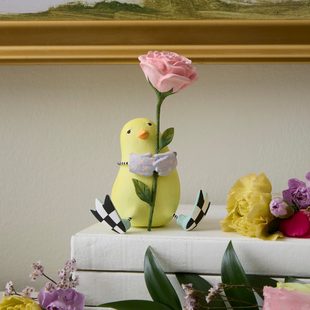 MACKENZIE-CHILDS Mackenzie-chilllds Patience Brewster Chick with Flower - Image 3