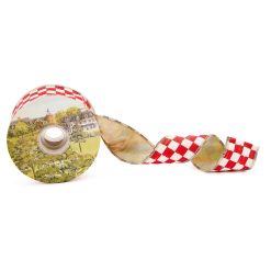 MACKENZIE-CHILDS Mackenzie-chilllds Red Check 2?? Ribbon
