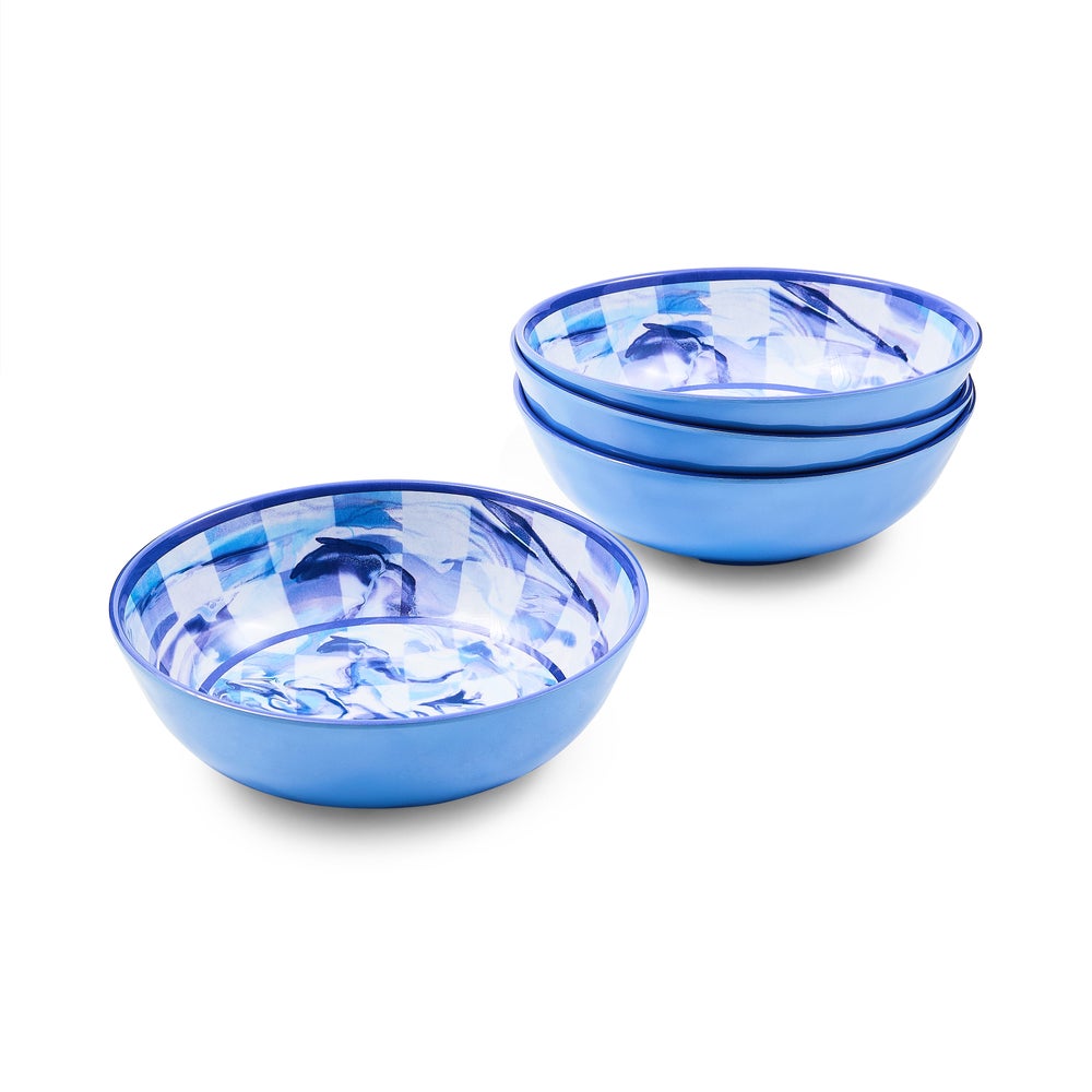 MACKENZIE-CHILDS Mackenzie-chilllds Marble Check Melamine Dinnerware - Image 6