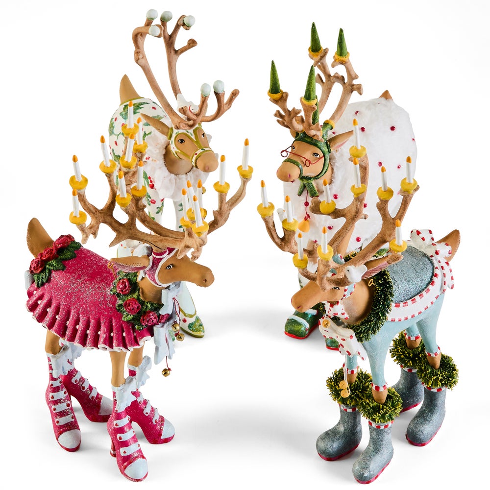 MACKENZIE-CHILDS Mackenzie-chilllds Patience Brewster Dash Away Reindeer Figure Set - Image 8