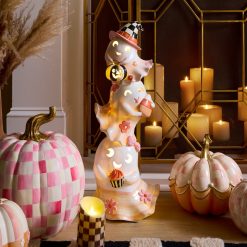 Alternative view of MACKENZIE-CHILDS Mackenzie-chilllds Hocus Pocus Illuminated Stacked Ghosts Figure