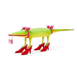 MACKENZIE-CHILDS Mackenzie-chilllds Patience Brewster Gloria Alligator Goes Shopping Figure