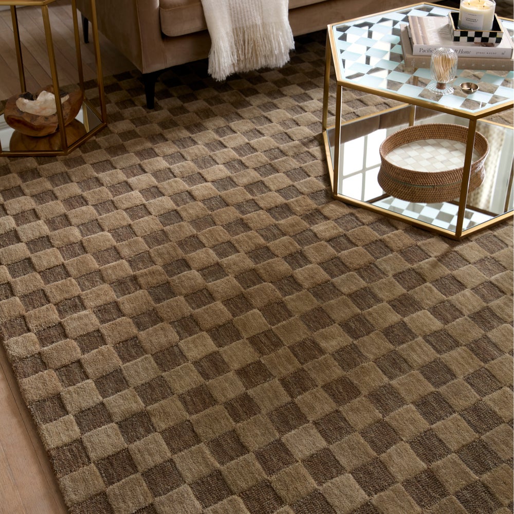 Cocoa Checkerboard Rug - Image 16