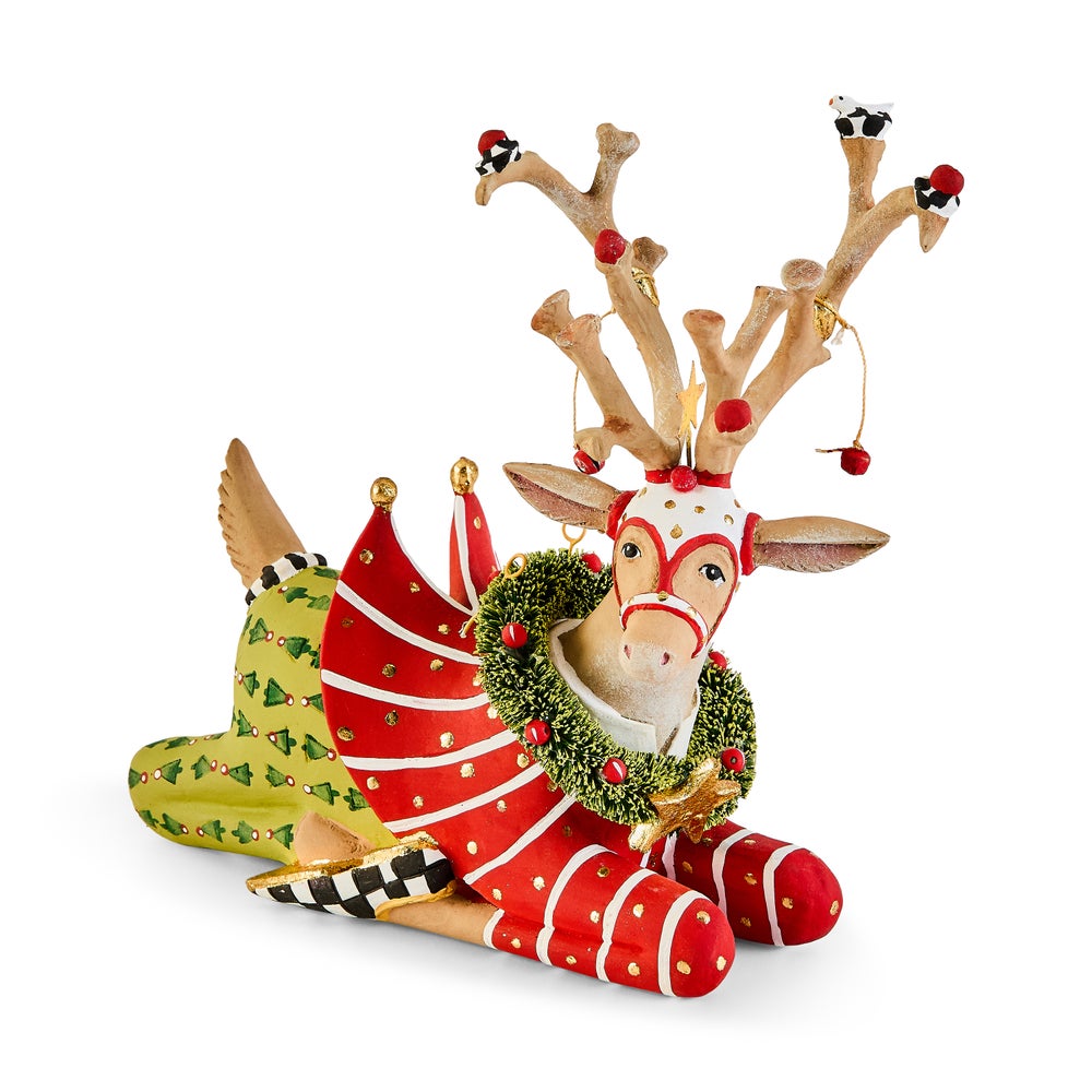 MACKENZIE-CHILDS Mackenzie-chilllds Patience Brewster Dash Away Sitting Reindeer - Image 13