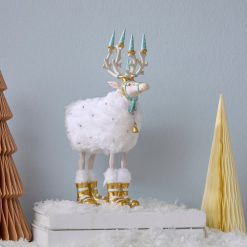 Alternative view of MACKENZIE-CHILDS Mackenzie-chilllds Patience Brewster Moonbeam Standing Reindeer