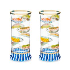MACKENZIE-CHILDS Mackenzie-chilllds Go Fish Glassware