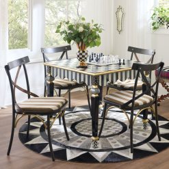 Alternative view of MACKENZIE-CHILDS Mackenzie-chilllds Flatiron Brown Stripe Dining Chair