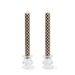 Courtly Mackenzie-chilllds Check Flameless Dinner Candles, Set of 2