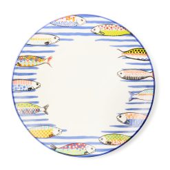 MACKENZIE-CHILDS Mackenzie-chilllds Go Fish Dinner Plate