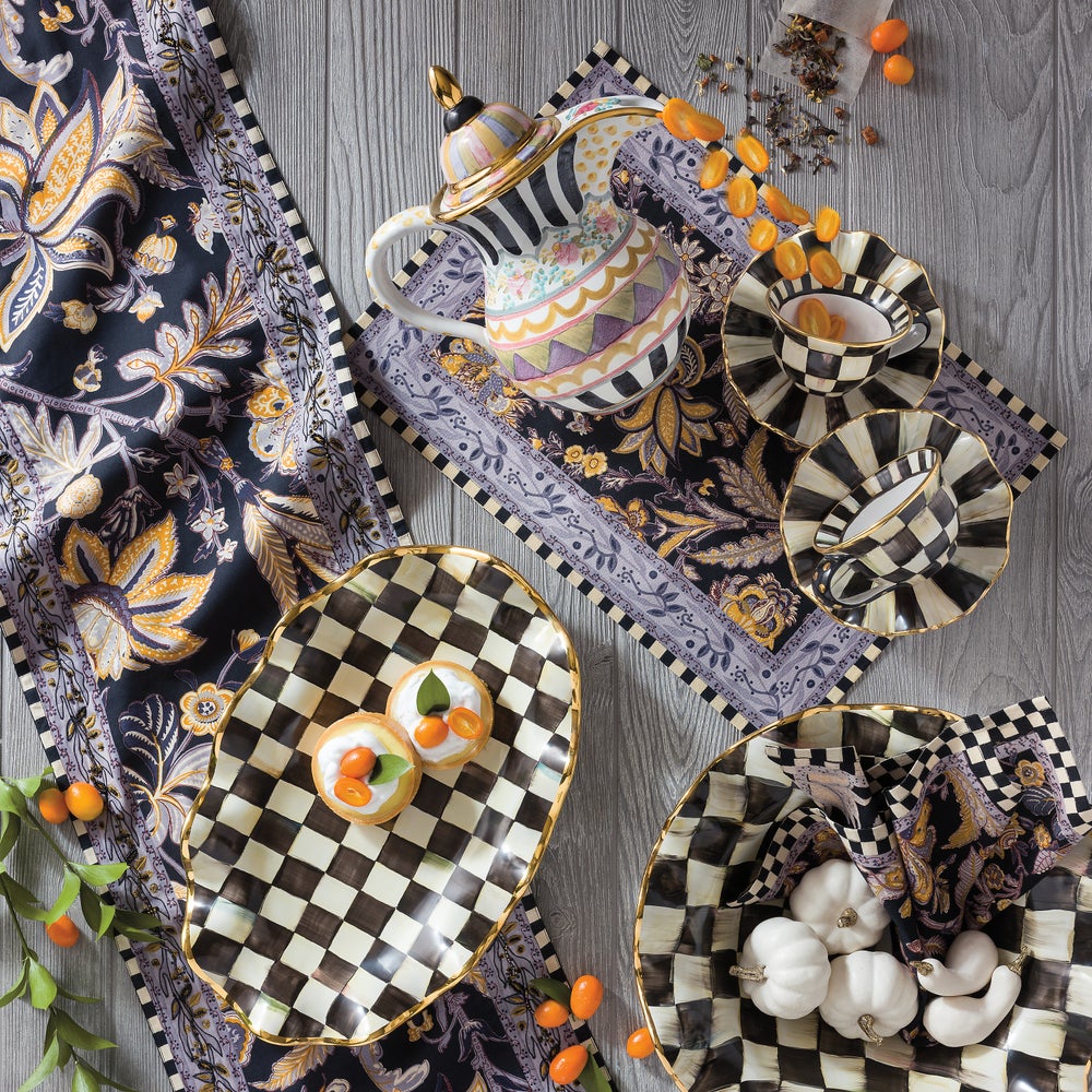 Check Ceramic Serving Platter - Image 3