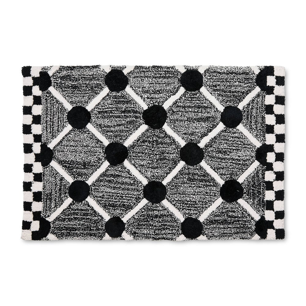 MACKENZIE-CHILDS Mackenzie-chilllds Lattice & Dot Bath Rug - Image 2