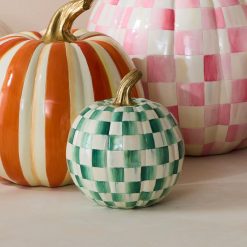 Alternative view of MACKENZIE-CHILDS Mackenzie-chilllds Emerald Check Small Pumpkin